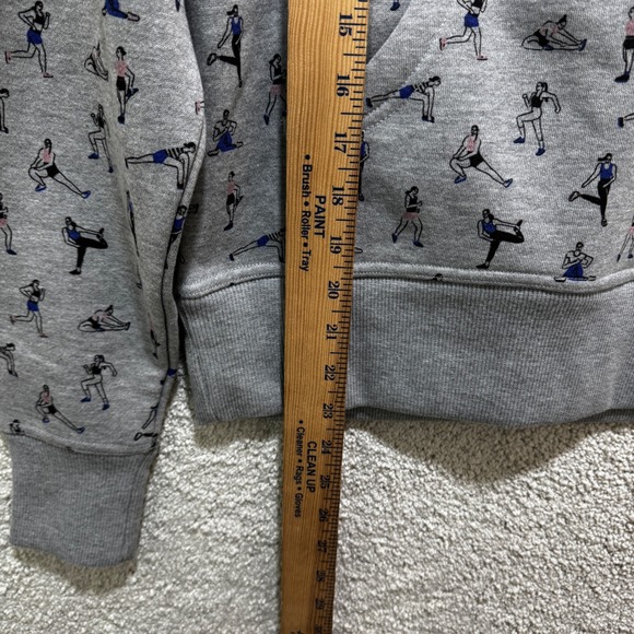 Oiselle All The Women Hoodie XS Gray Athletic Pullover Kangaroo Pocket N - Picture 10 of 11